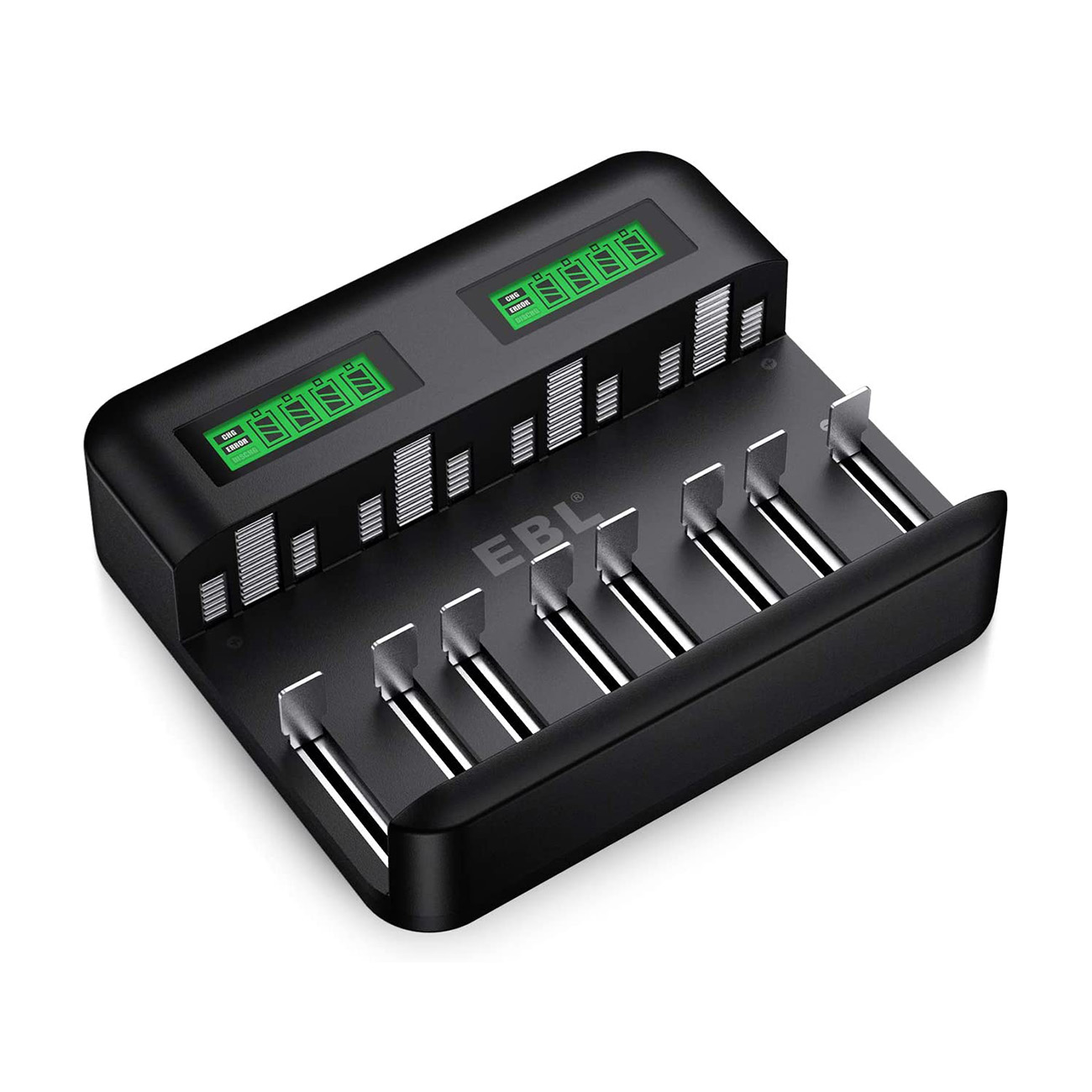 EBL LCD Universal Battery Charger – 8 Bay AA AAA C D Battery